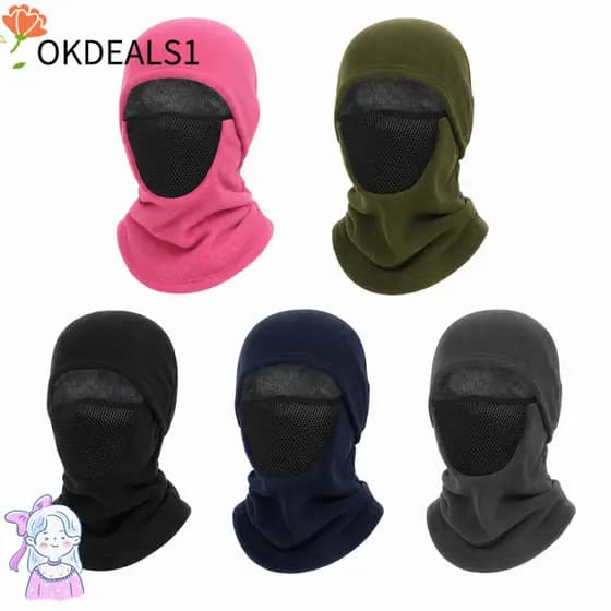 OKDEALS Chapéu De Proteção De Ouvido , Balaclava Respirável À Prova De Vento , Rosto Inteiro Térmico Multifuncional
