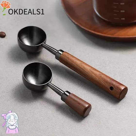 Colheres Medidoras De Café OKDEALS , Acessório De Medição , Colher Medidora De Cabeça Redonda De Aço Inoxidável