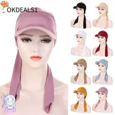 OKDEALS Muçulmano Hijab Mulheres Headwear Chapéu Turbante Macio