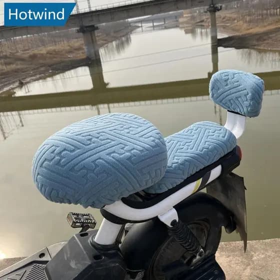 HW 1/3 Unidades Conjunto De Assento De Bicicleta Elétrica Dianteiro Traseiro Capa De Selim Protetor De Motocicleta Almof