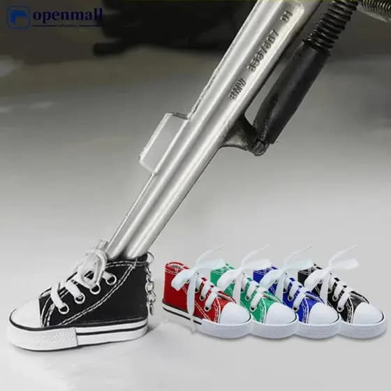 openmall 1Pc 7,5cm Suporte Lateral De Motocicleta Sapatos De Lona Bicicleta Acessórios De Pés I1y
