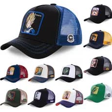 Moda Casual Dos Desenhos Animados Dragon Ball Série Crianças Boné De Beisebol Hip Hop Anime Personagem Goku Buu Impressã
