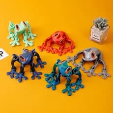Brinquedo De Geladeira De Sapo Magnético Impresso Em 3D Articulações Móveis Decoração De Animais Articuláveis Com Recurs