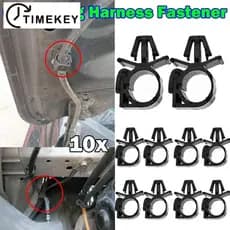 TKEY 10Pcs Clipes De Fiação Do Chicote Carro Rota De Fixação Retentor Fixo De Tubo Corrugado Abraçadeira De Cabo De Óleo Linha De Viga Suporte De Mangueira E1I5
