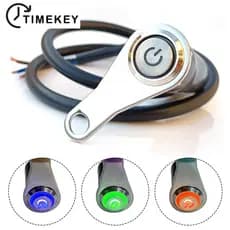 TKEY 12V Interruptor LED De Motocicleta ON-OFF Farol De Mão Com Barra De Direção Ajustável Montagem À Prova D'água De Luz De Nevoeiro E1T9