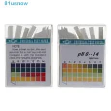 USNOW1 100 Tiras De Papel De Teste De PH , Kit Tornassol Profissional Indicador De Ácido Alcalino , Valor De 0-14