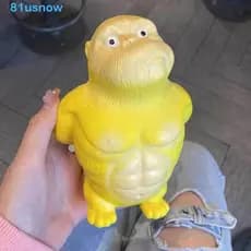 USNOW1 Squeeze Vent Gorilla , Brinquedos De Macaco Amarelo De Recuperação Lenta Engraçados De Gorila Com Cola Macia Elás