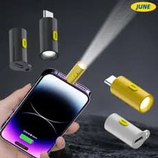 Lâmpada De Emergência USB C De Junho , Mini Lanterna Plug and Play Tipo De 230 Lúmens Altos , Com Cordão