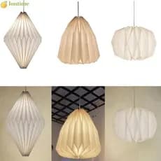 LONTIME Lanterna Origami De Papel Nordic Sala De Estar Moderna Luz Pingente