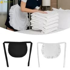 LONTIME 1 Peça Avental De Cintura , Traje Cosplay Preto E Branco , Aventais De Cozinha , Estilo Empregada Doméstica , Me