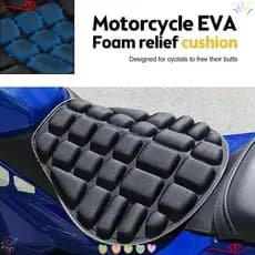 Almofada De Ar Para Motocicleta , Capa De Assento De Com Absorção De Choque Respirável , Ajuste Universal