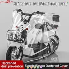 Capa De Motocicleta , Transparente De Proteção Solar À Prova D'água Veículo Elétrico De Poeira