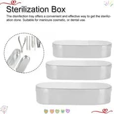 1Pcs Caixa De Esterilização , Esterilizador De Manicure De Liga De Alumínio Para Ferramenta De Unhas , 2ml/5ml/10m