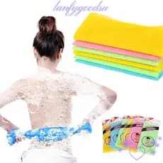 LAN 1/3/5 Pcs Pano De Banho De Cor Aleatória Limpeza Corporal De Nylon Esfoliante
