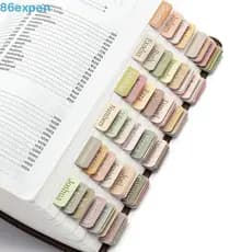 EXPEN1 Índice Da Bíblia , 5 Folhas De Adesivo Removível , Gravável , Fácil Leitura , Etiqueta Autoadesiva , Papelaria