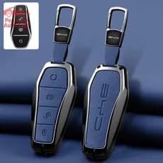 Capa de Metal para Chave de Carro BYD Atto 3 Han EV Dolphin Durable Second Song Pro Tang Dm QIn Plus Max Yuan Song 4299