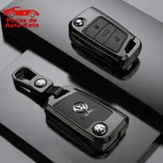 Capa de chave de carro em liga de zinco é adequada para Volkswagen Polo T-Cross Sagitar Bora Lavida Tiguan L, capa de ch