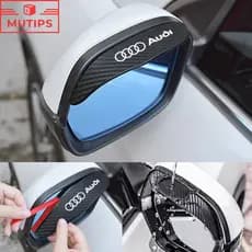 Audi 2 peças/Conjunto Adesivos Protetores de Fibra de Carbono para Espelho Lateral do Carro para A3 8l A1 Q5 TT mk2 A5 A