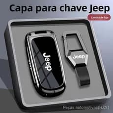 Capa de Chave de Carro em Liga de Zinco para Jeep/Luz Livre/Grand Commander Cherokee UU3L 4299