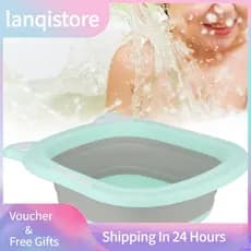 Lanqistore Lavatório dobrável ass lavatório desenho animado pé facial para bebêsverde (verde)