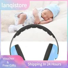 Lanqistore Pomya Protetores de orelha infantis confortáveis, caixa ABS, portátil, dobrável, redução de ruído,