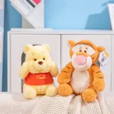Brinquedos de Pelúcia Licenciados Oficialmente da Disney do Winnie the Pooh: Tigger, Eeyore, Piglet, Bonecos de Desenhos