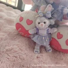 Pingente de Bolsa da Boneca Stella do Aniversário Roxo da Disney, Chaveiro Ornamental Shirley Rose Duffy, Fofo para Meni