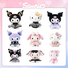 Bonecos e Brinquedos de Pelúcia Oficiais da Série Kuromi da Sanrio, Boneca de Pelúcia Kuromi KT para Presente