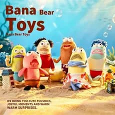 Autêntico Boneco de Pelúcia Peixe Engraçado e Feio da Disney Bikini Bay Passerby - Presente de Aniversário para Namorado
