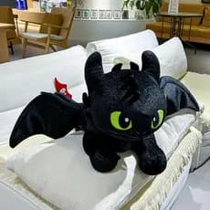 Pelúcia do Desdentado da Universal Studios de Como Treinar Seu Dragão, pingente de pelúcia de monstro da luz das estrela