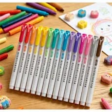 Kit 15/20/25 Marca Texto Highlighter Fluorescente Colorido Escola Faculdade Escritório e Organização