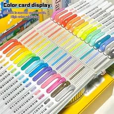 Kit 25 Marca Texto Highlighter Coloridos Marcadores Fluorescentes Para Estudos Escola Escritório e Planner