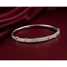 Pulseira Bracelete Feminina Luxo com Zircônias Delicada e Minimalista