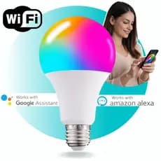 Lâmpada Inteligente RGB WiFi Alexa Google Smart Life 10W