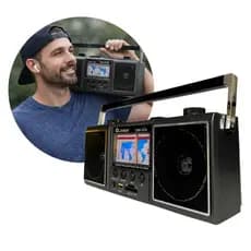 Radio Retro Recarregavel USB/CARTAO/FM & AM & SW