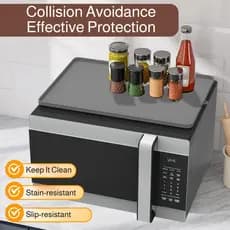 【Uso Versátil】[Proteção Térmica] Tapete de Silicone para Micro-ondas/Silicone/Durável/Resistente ao Calor