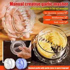 [Design Criativo] Plástico Giratório Para Alho/Ferramenta De Cozinha/Cortador De Alho/Processador Manual