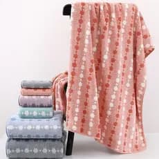 【Alta Absorção】JMY-Toalha de Coral Fleece Estampada/Suave/Secagem Rápida/Para Viagem