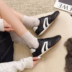 Tênis planos confortáveis femininos, tênis de corrida leves, sapatos casuais femininos