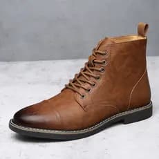 Botas masculinas de tamanho grande 45 46 Botas Martin Botas curtas masculinas Botas de cavaleiro impermeáveis