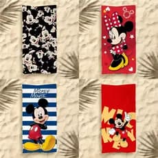 Toalha de praia do Mickey Cute Mickey Mouse Cartoon Microfibra Impressa Toalha de praia Toalha de banho de banheiro