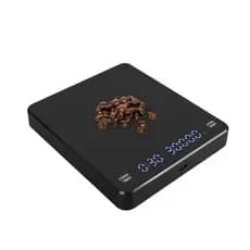 Balança eletrônica de café, balança precisa de cozinha doméstica, dispositivo de pesagem de grãos de café pequeno, crono