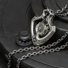 Pingente colar pescoço sentido engrenagem pingente avançado Retro dominador robô rotativo Shuttle Punk pingente pode 90K