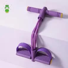 Faixas De Resistência Para Pedal De Pé , Corda Elástica De 6 Tubos Alongamento De Pernas De Ioga , Treino De Corpo Intei