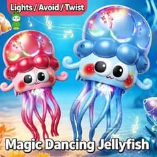 Brinquedos Engraçados Da Dança Do Brinquedo Com Luzes Conduzidas Movendo E Girando Adaptadores De Energia
