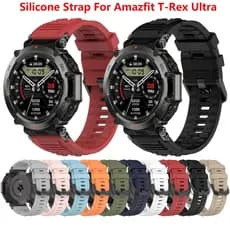 Pulseira De Silicone Para Amazfit T-Rex Ultra Smartwatch Relógio Inteligente Esportiva Acessórios De Substituição