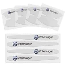 8 peças de película protetora adesiva de TPU para maçanetas de carro para Volkswagen VW Polo Fox Up Golf Gol Voyage Beet