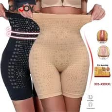 Calcinha Modeladora Feminina Plus Size (40-80kg) de Cintura Alta com Controle Abdominal Sem Costura para Pós-parto 3TI 0