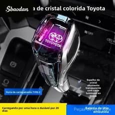 Adequado para Toyota Camry, Corolla, RAV4, Highlander, Alavanca de Câmbio de Cristal Luminosa Modificada 6JBC