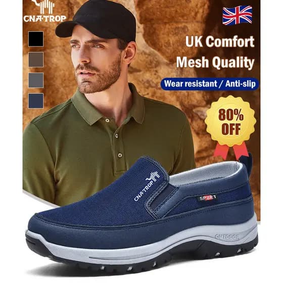 【Conforto para o Dia Todo】[Ideal para Caminhadas] Sapatos Papai/Tecido/Confortáveis/Para Caminhadas/Diário